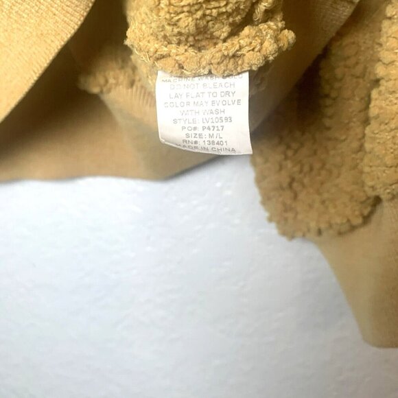 L love Women’s Sweater Cropped Balloon Sleeves Mustard Yellow  Sz M Bohocore - Picture 5 of 7